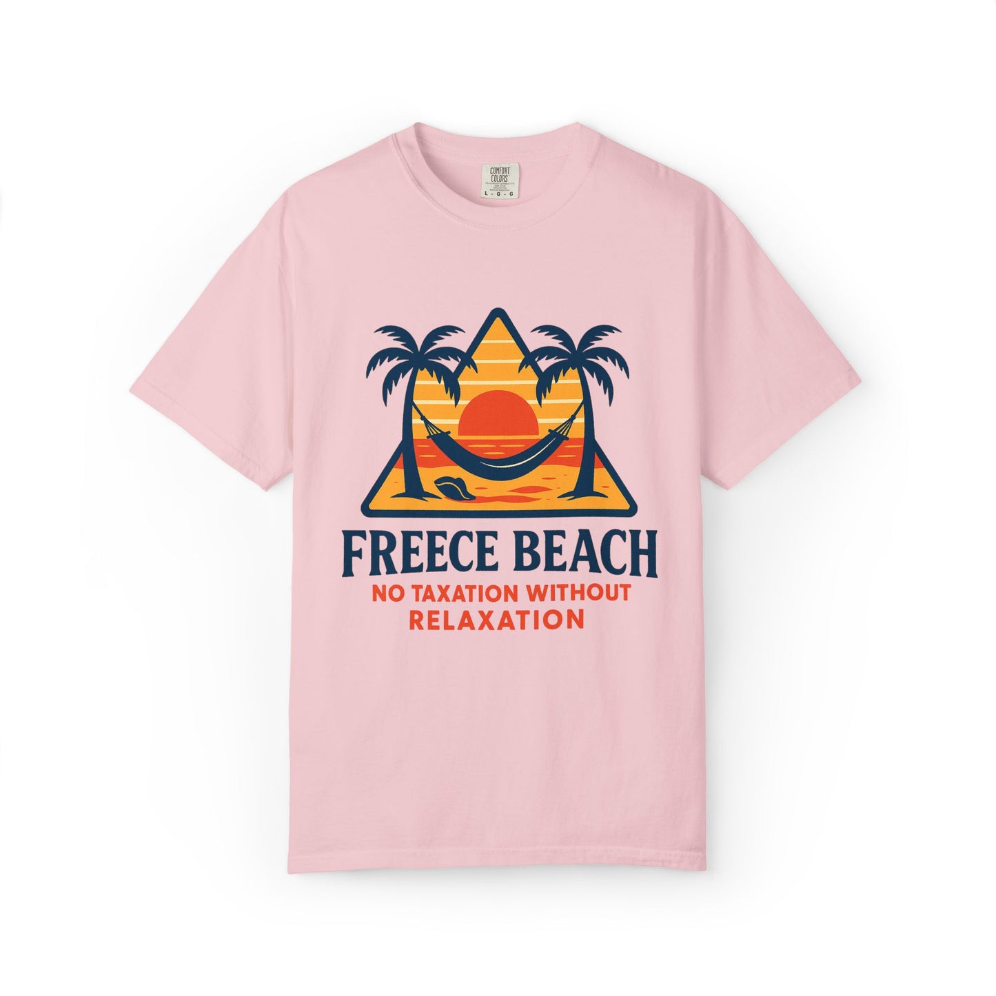 Freece Beach Graphic T-Shirt - No Taxation Without Relaxation