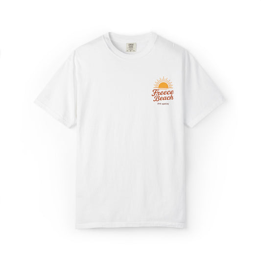Freece Beach Graphic T-Shirt - Simple Sun Logo Tee
