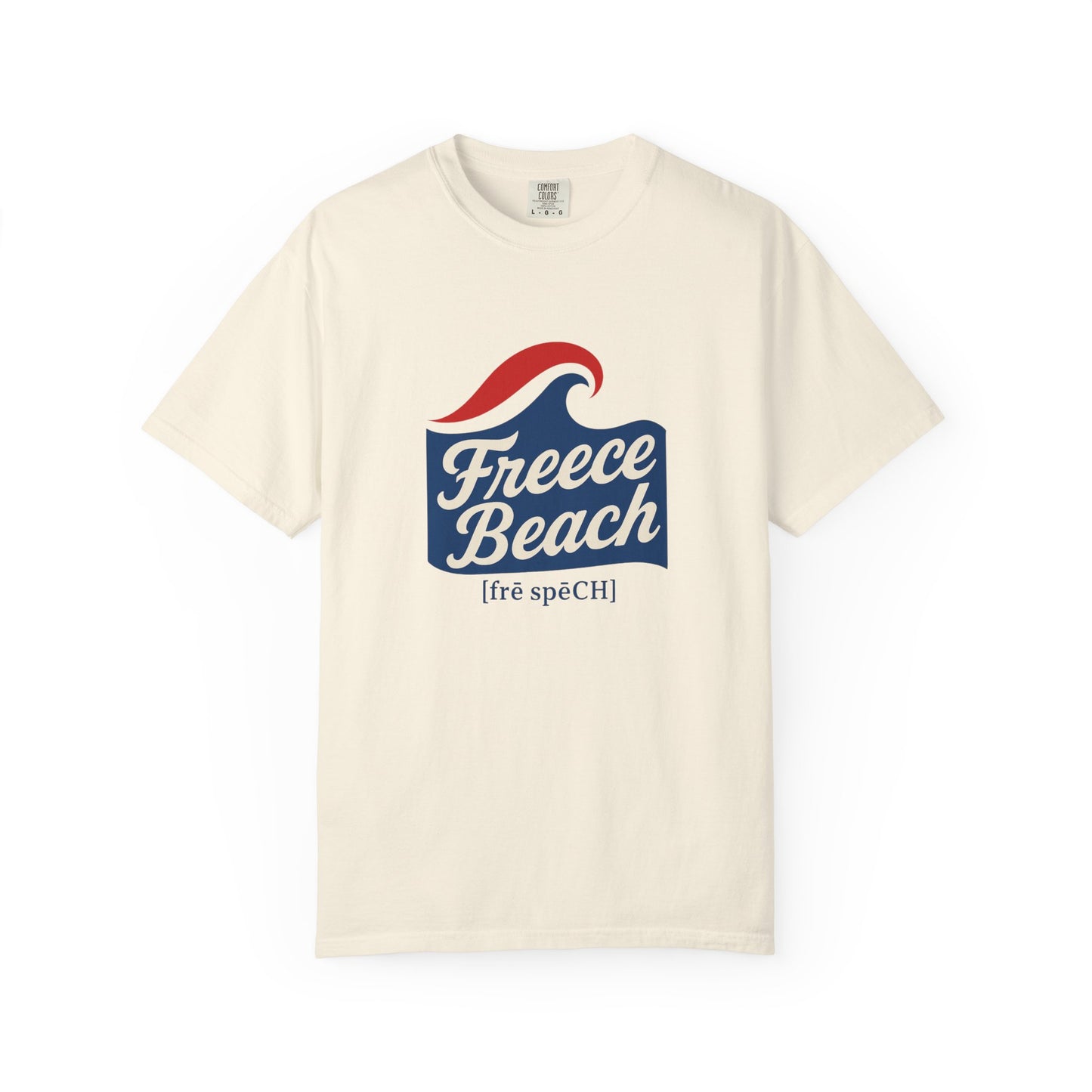 Freece Beach Graphic T-Shirt - Classic Waves Logo Tee