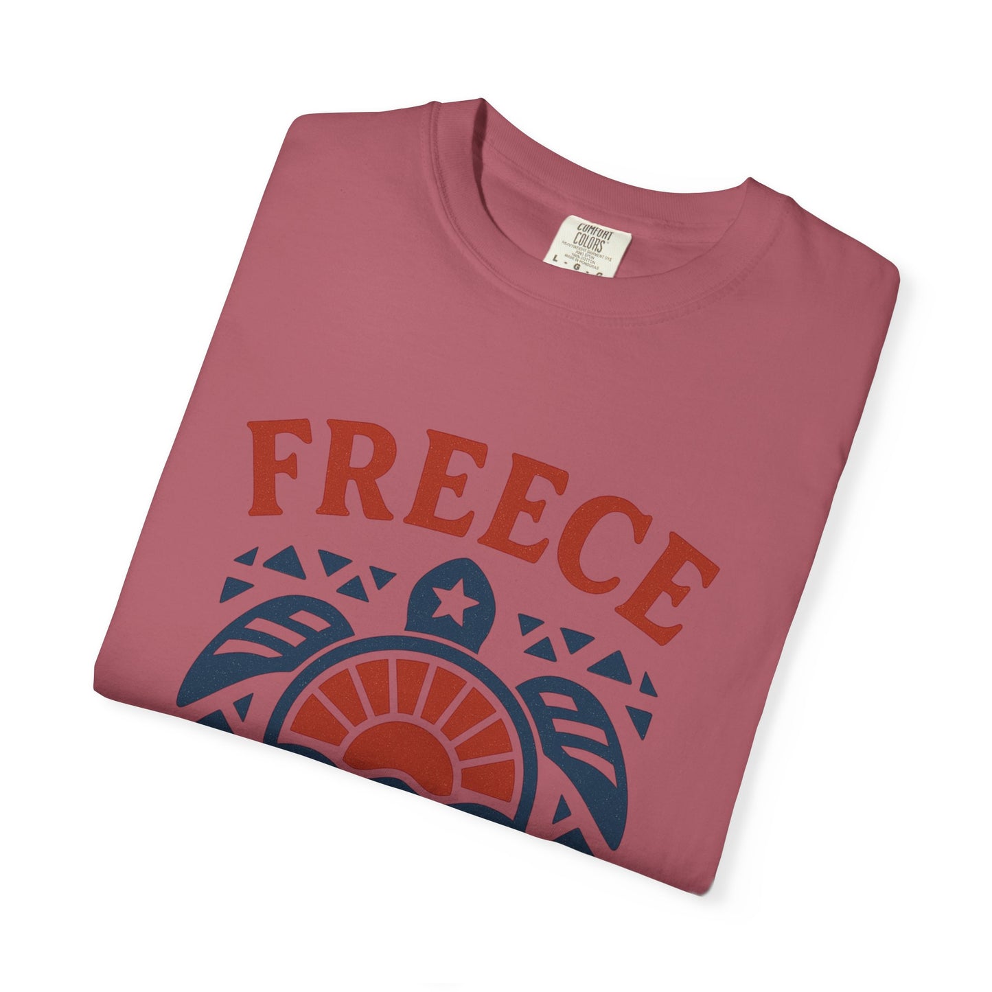 Freece Beach Tribal Turtle Tee – Patriotic Edition