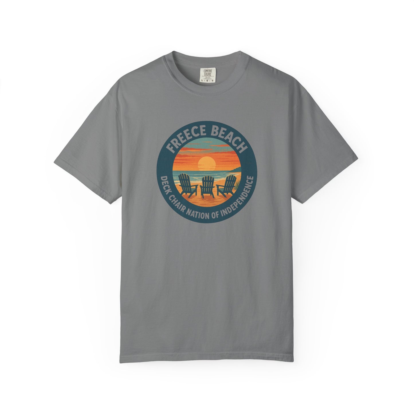Version 1 | Freece Beach “Deck Chair Nation of Independence” Tee