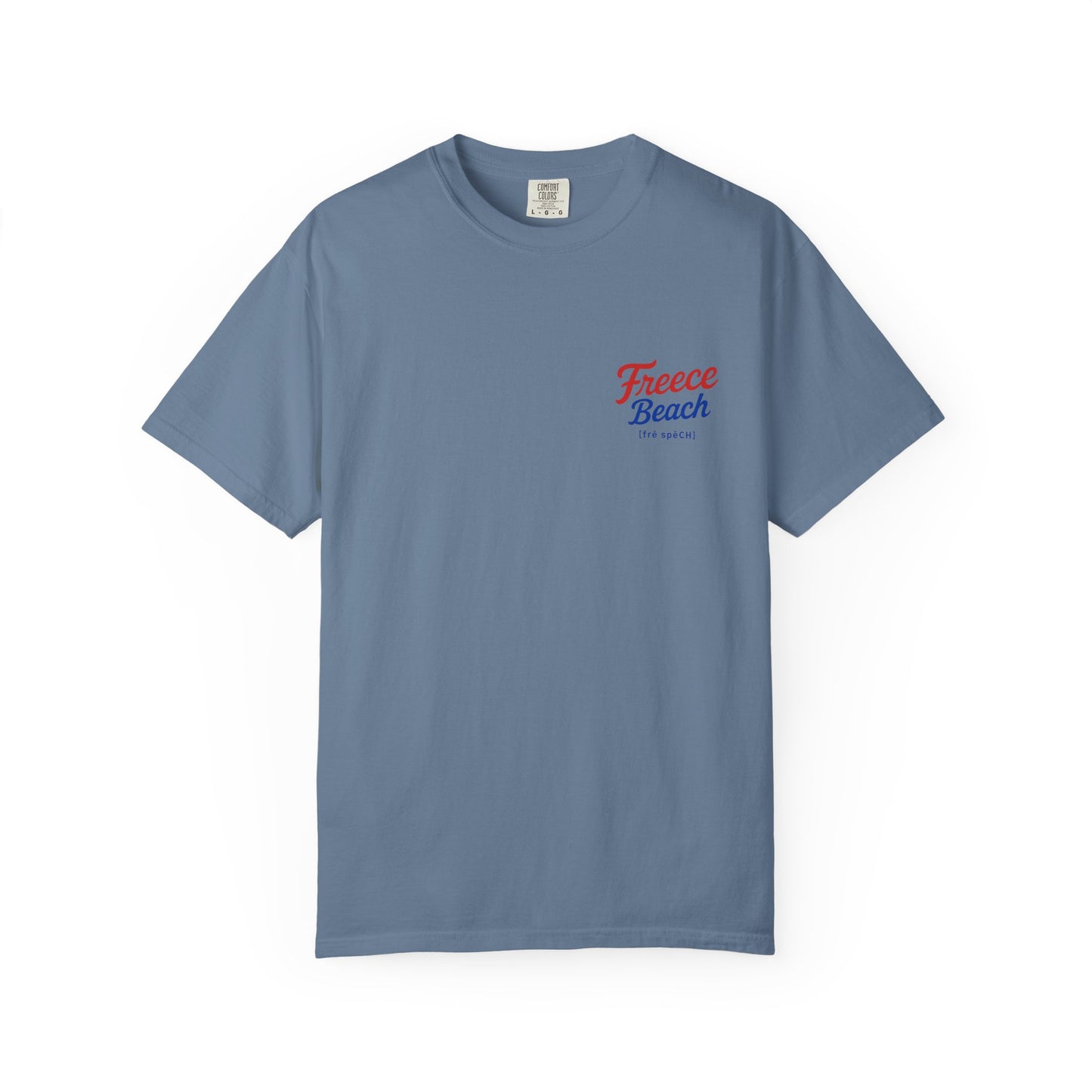 Freece Beach “Sunset & Sparks” Tee - Patriotic Edition