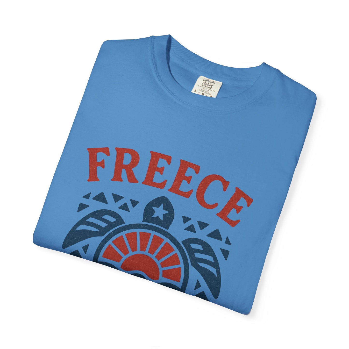 Freece Beach Tribal Turtle Tee – Patriotic Edition