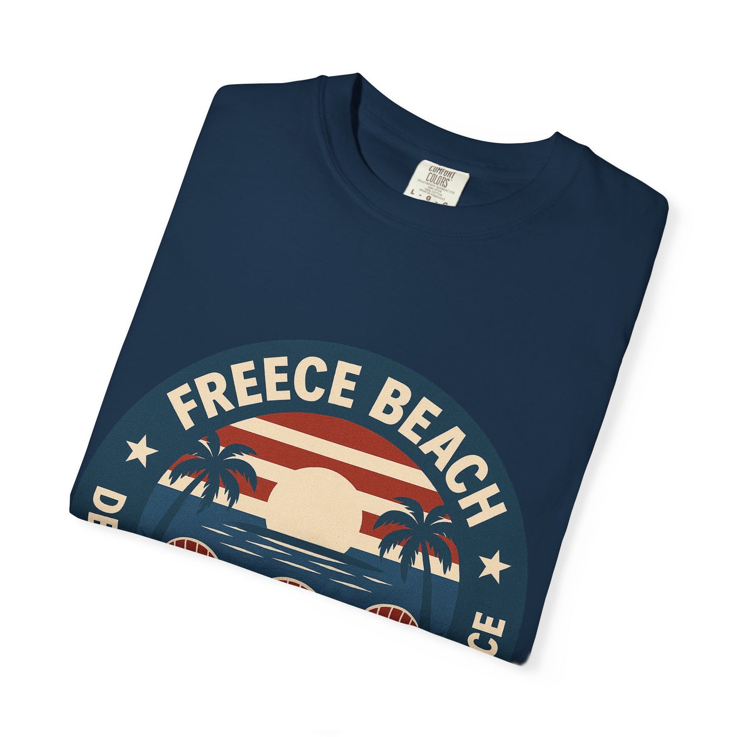 Freece Beach “Deck Chair Nation of Independence” Tee - Patriotic Edition