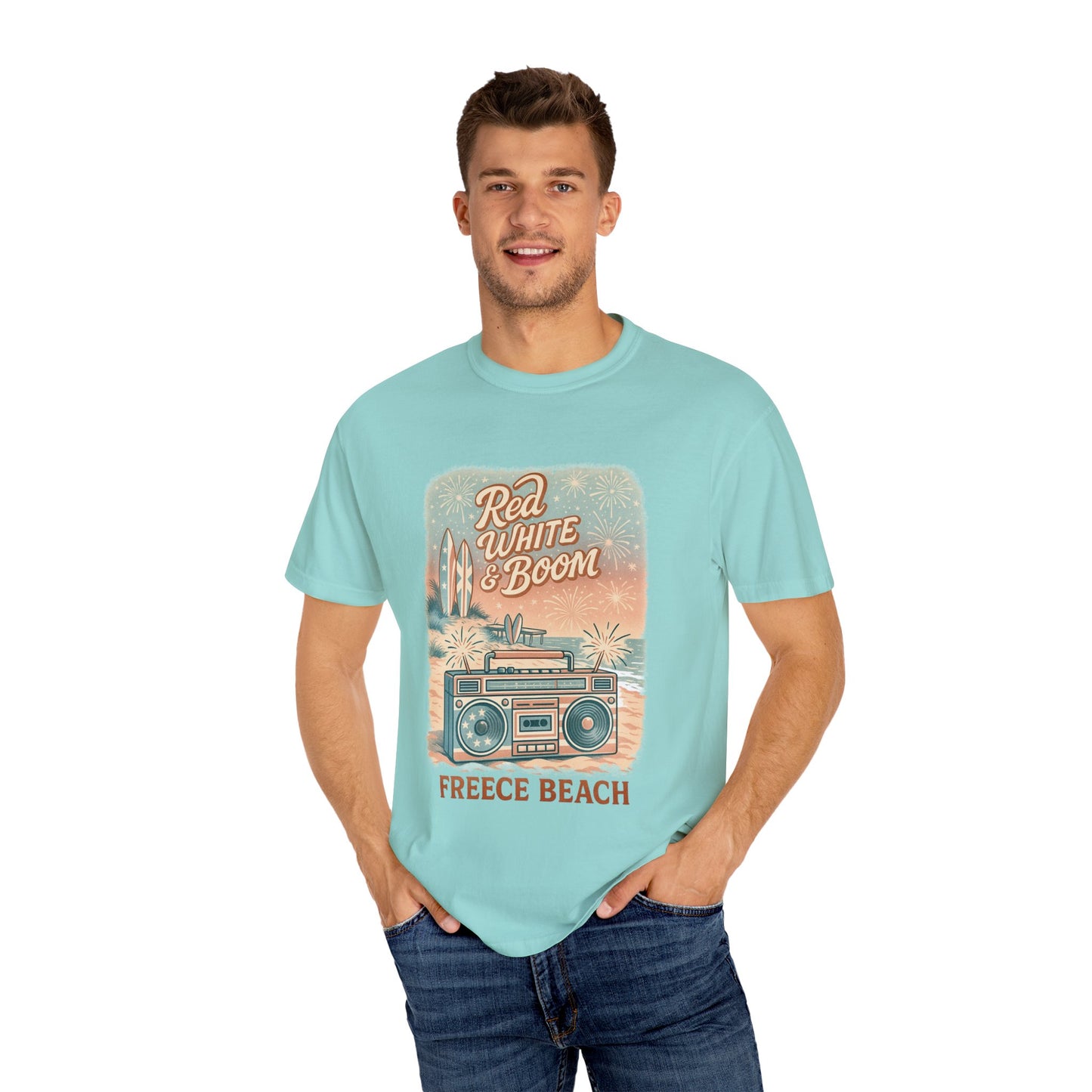 Freece Beach “Red, White & Boom” Tee