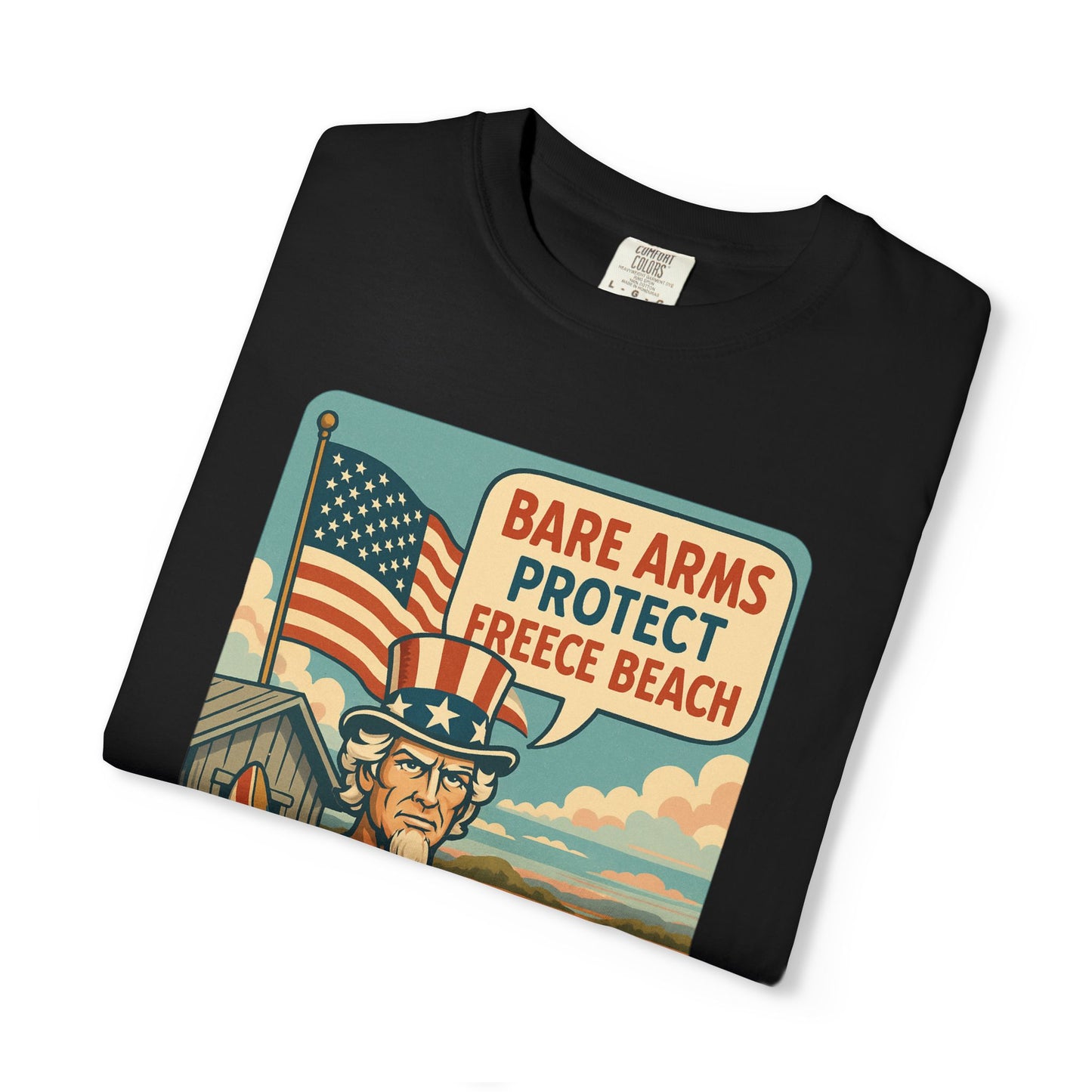 Freece Beach Graphic T-Shirt - Bare Arms