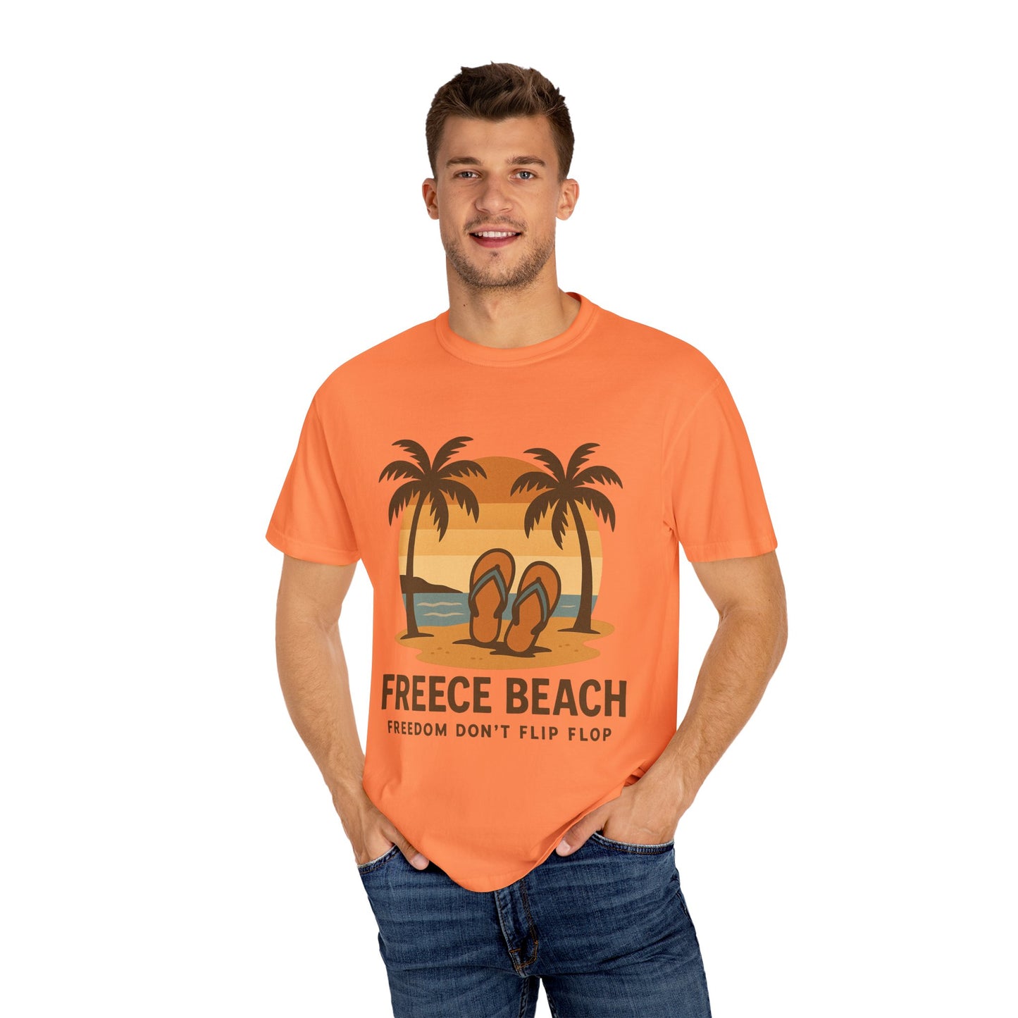 Freece Beach “Freedom Don’t Flip Flop” Tee