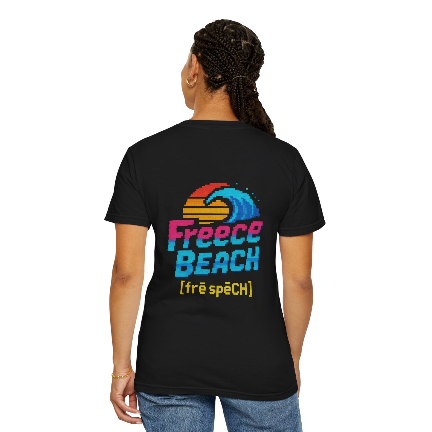 Neon Retro Freece Beach