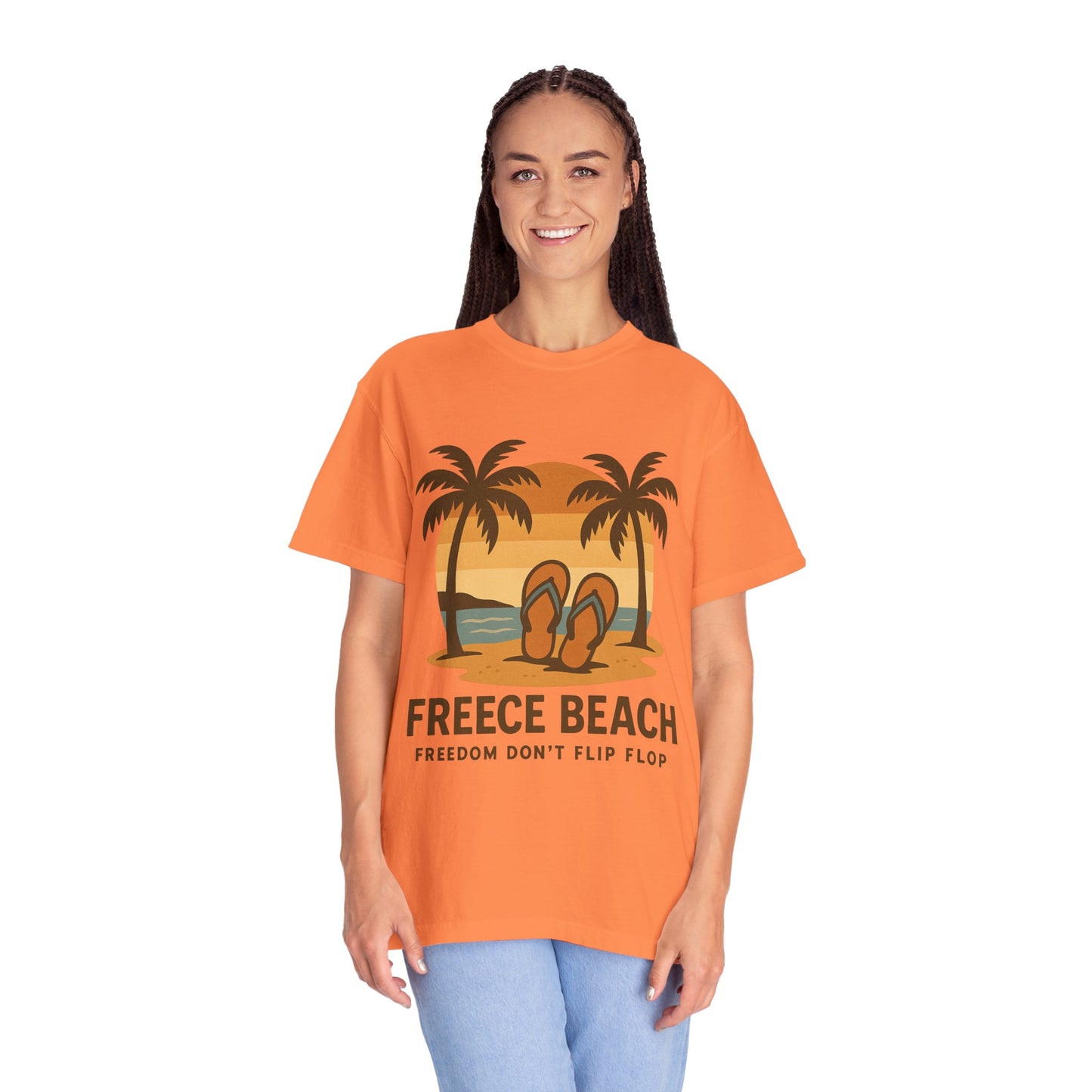 Freece Beach “Freedom Don’t Flip Flop” Tee