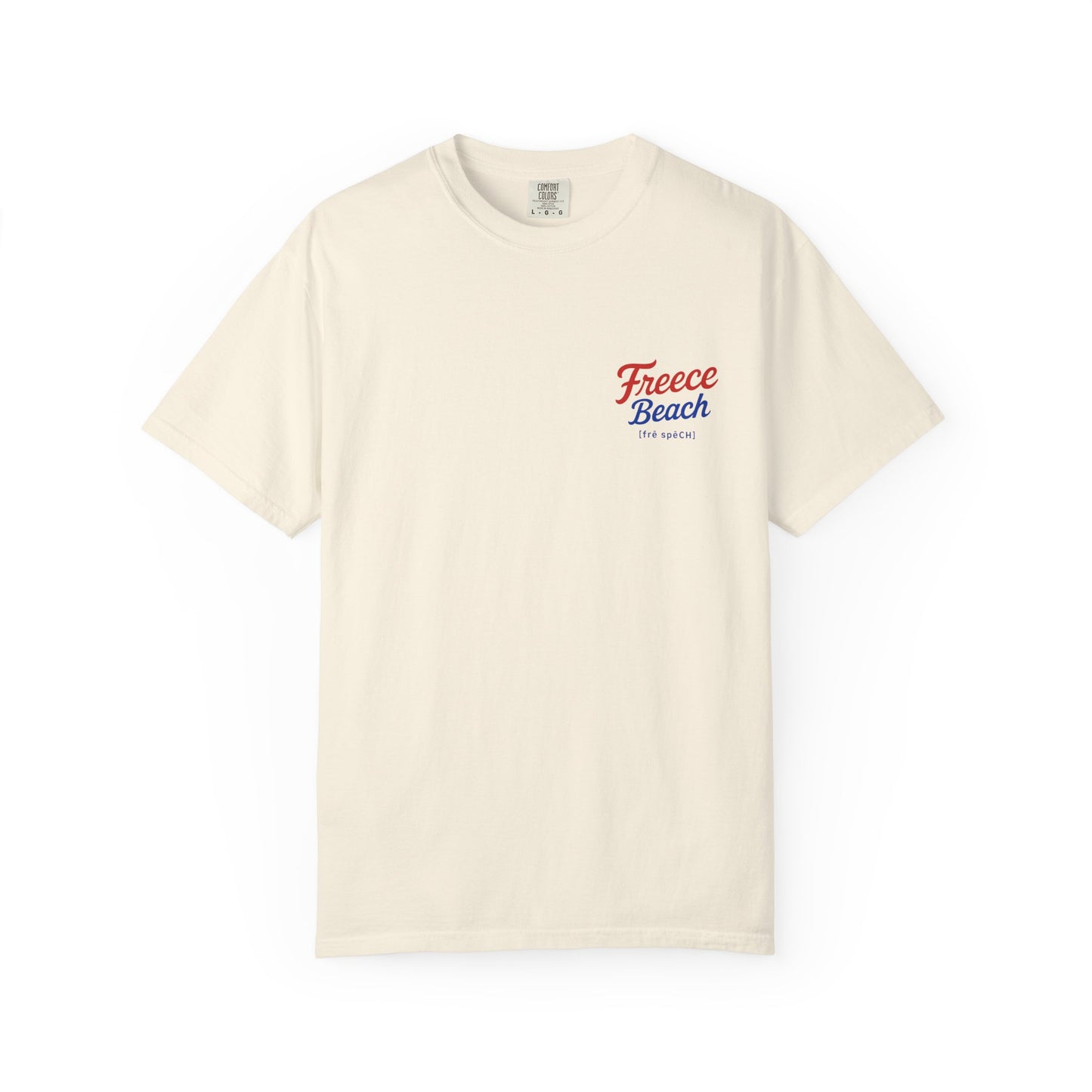Freece Beach “Sunset & Sparks” Tee - Patriotic Edition