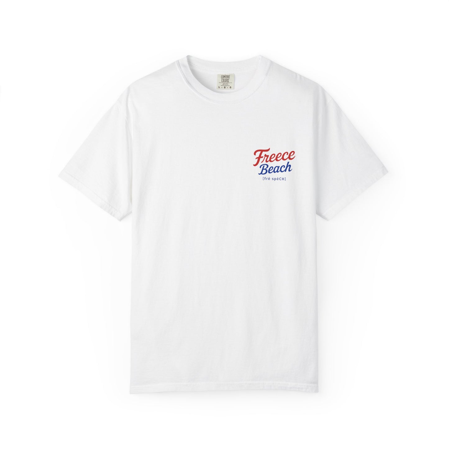 Freece Beach “Sunset & Sparks” Tee - Patriotic Edition