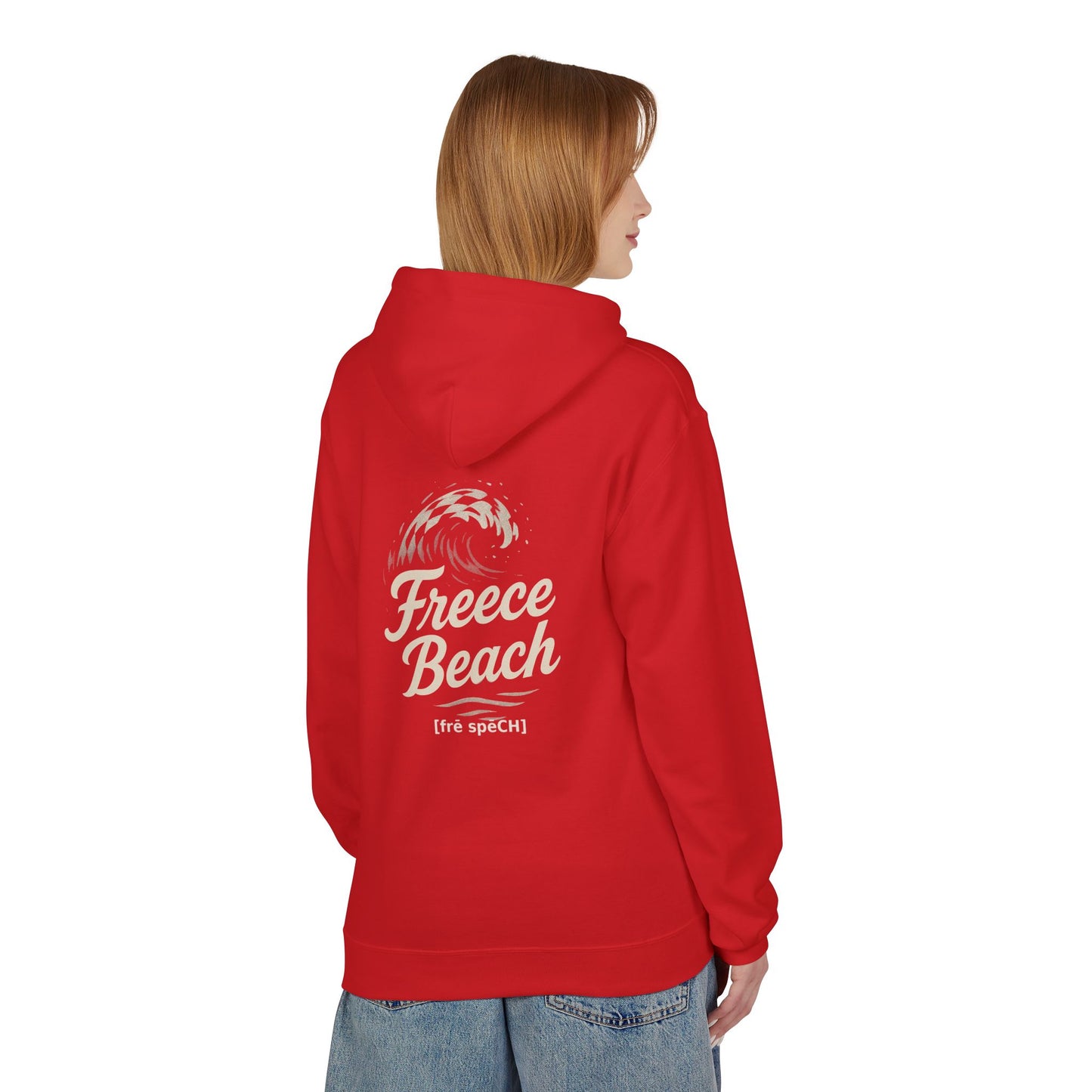 Freece Beach Hoodie - Checkered Wave Logo Pullover