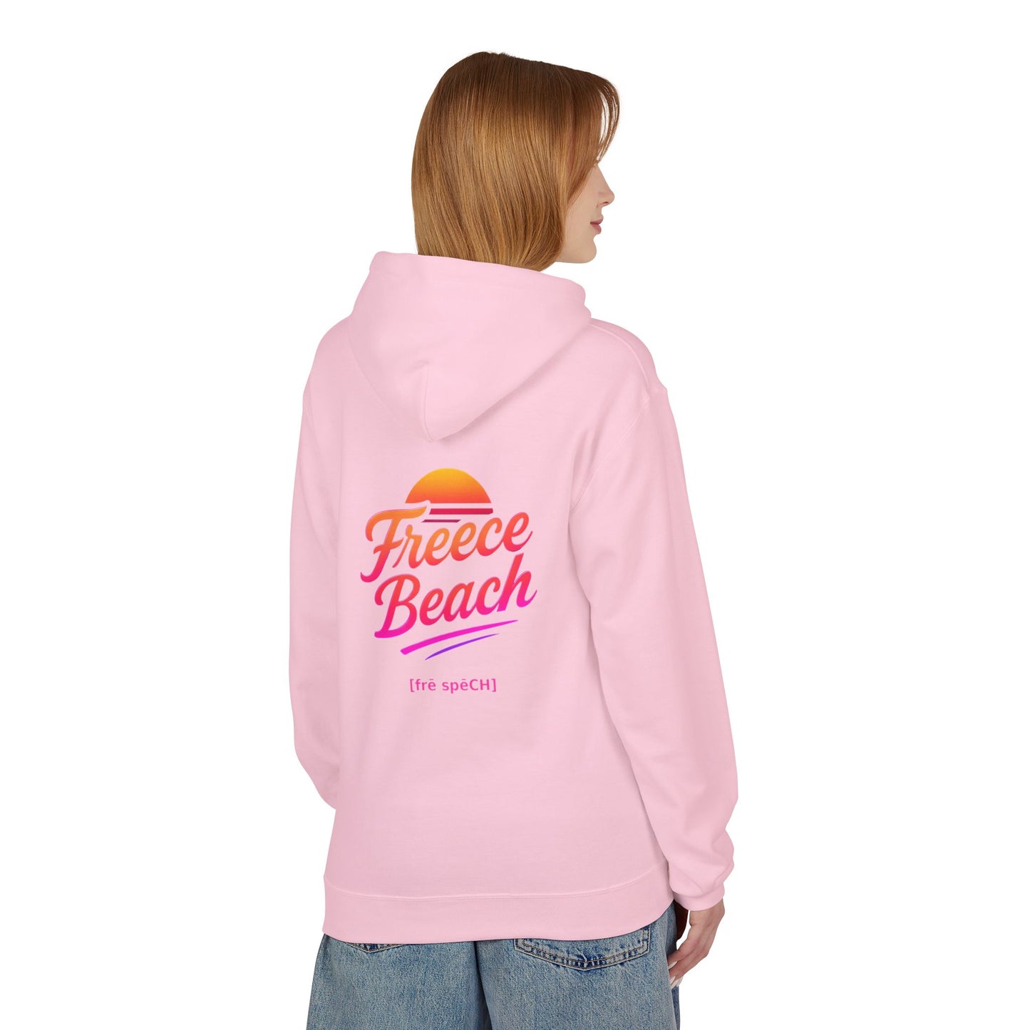 Freece Beach Hoodie - Warm Neon Logo Pullover