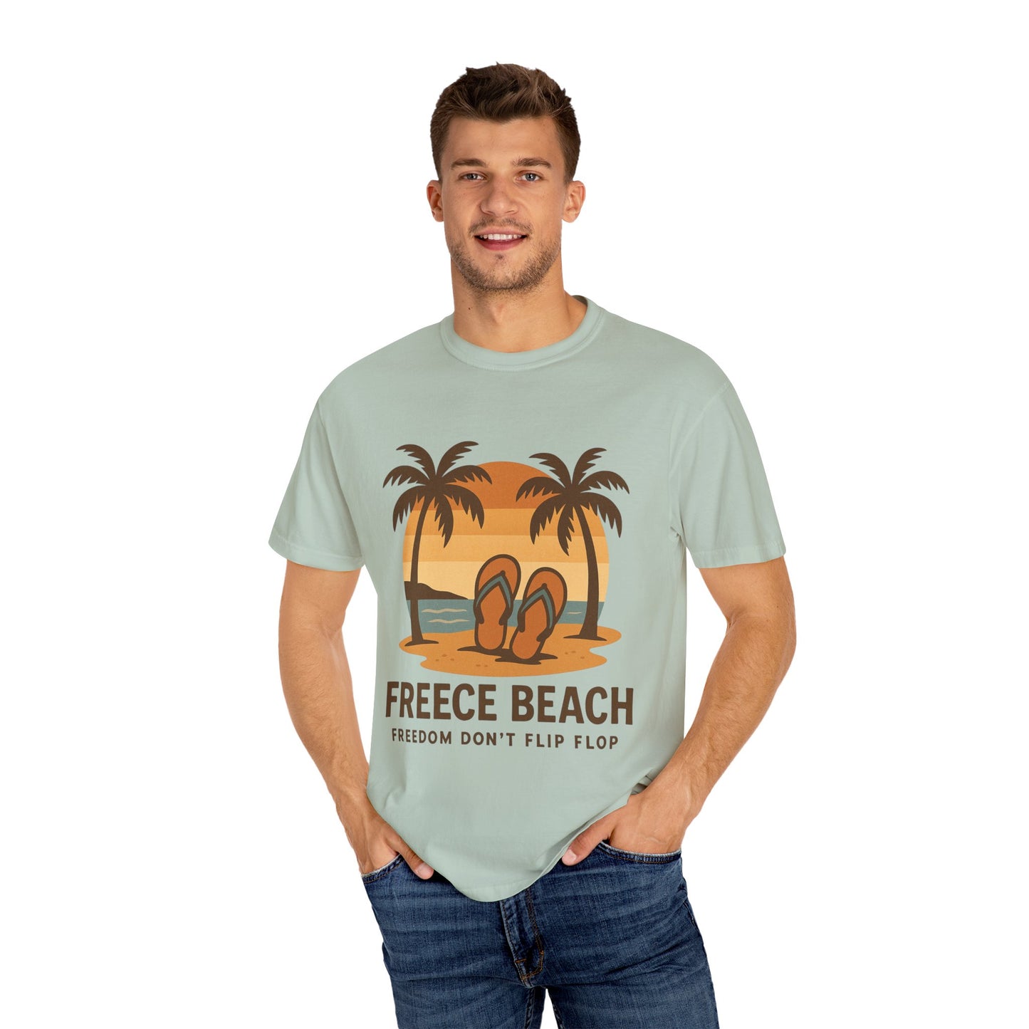 Freece Beach “Freedom Don’t Flip Flop” Tee