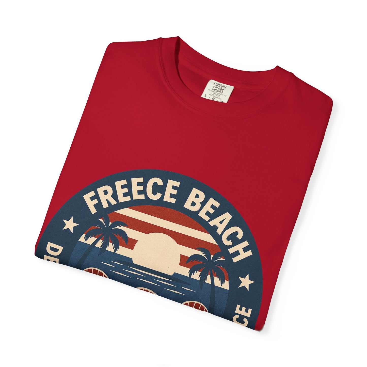 Freece Beach “Deck Chair Nation of Independence” Tee - Patriotic Edition