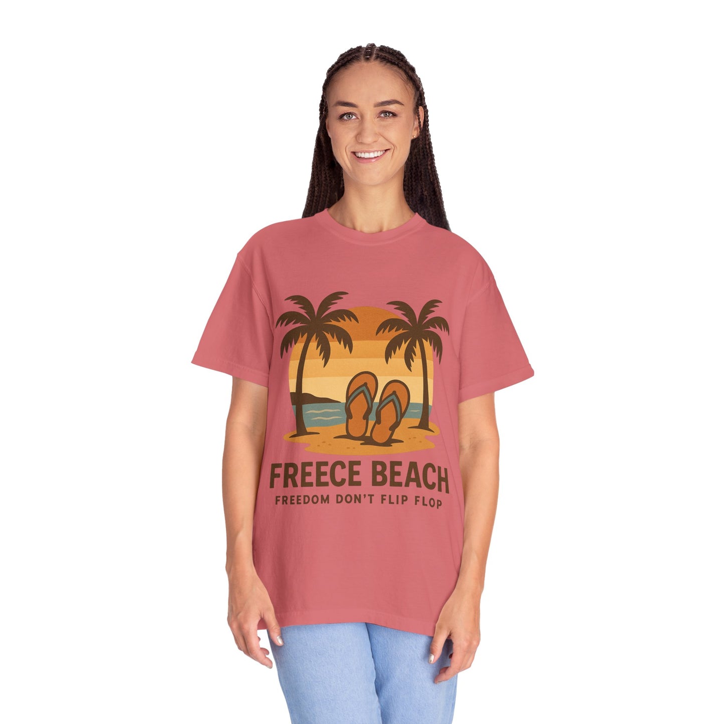 Freece Beach “Freedom Don’t Flip Flop” Tee