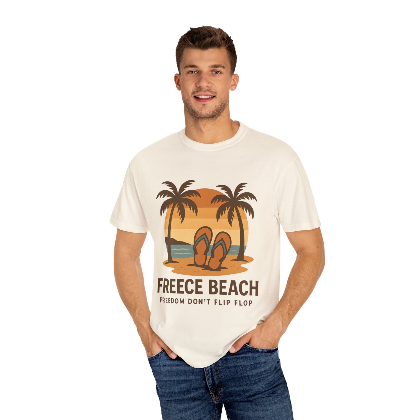 Freece Beach “Freedom Don’t Flip Flop” Tee