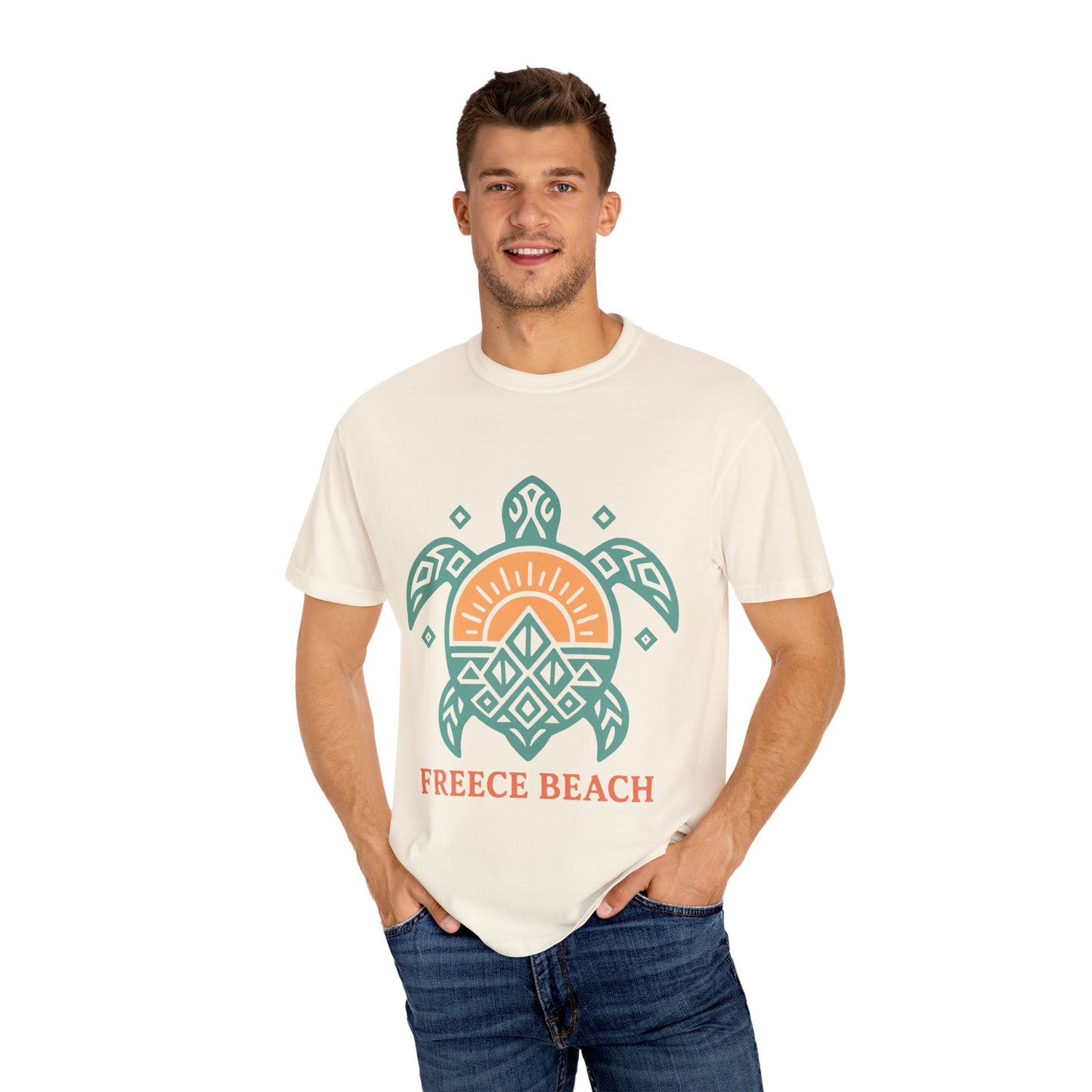 Freece Beach Tribal Turtle Tee