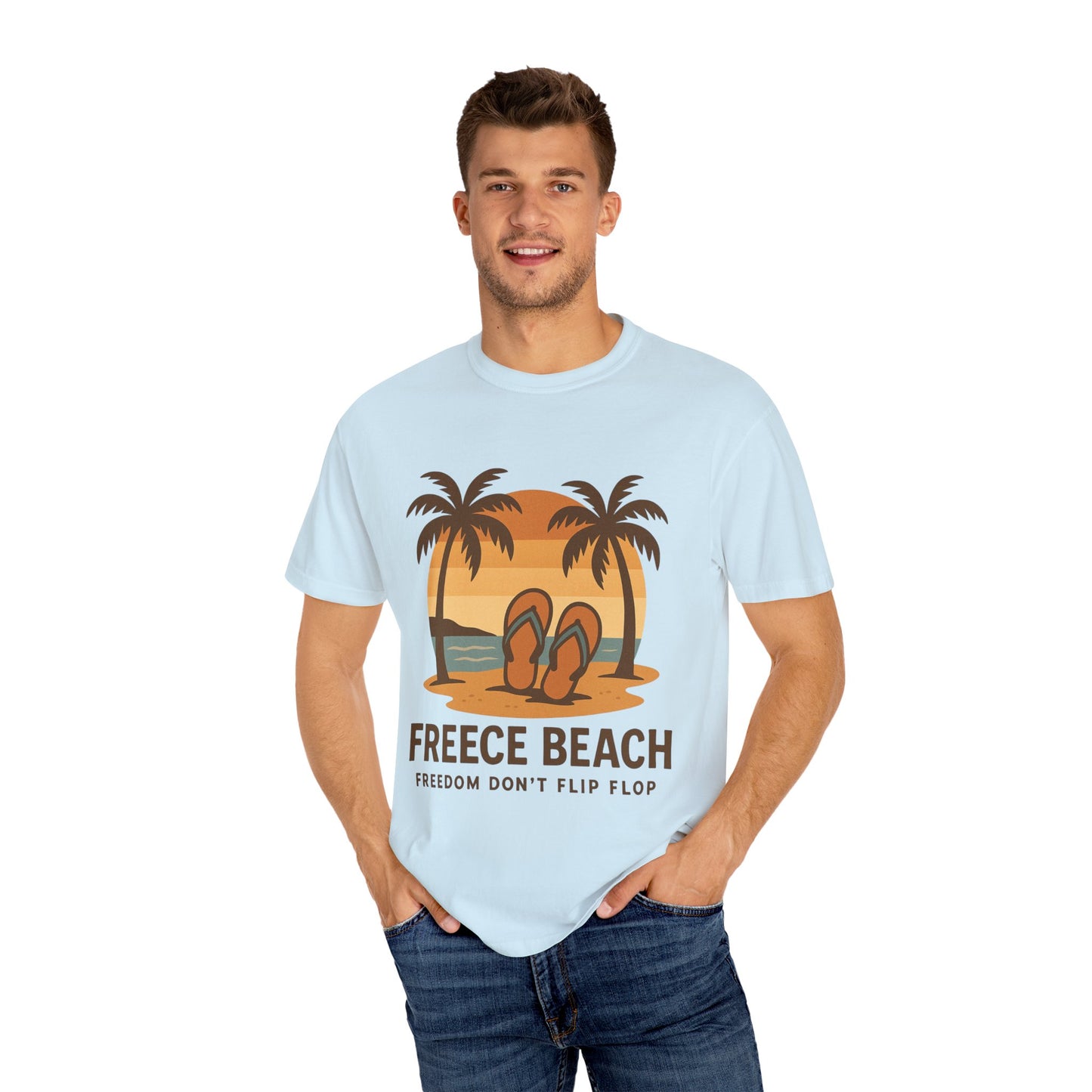 Freece Beach “Freedom Don’t Flip Flop” Tee