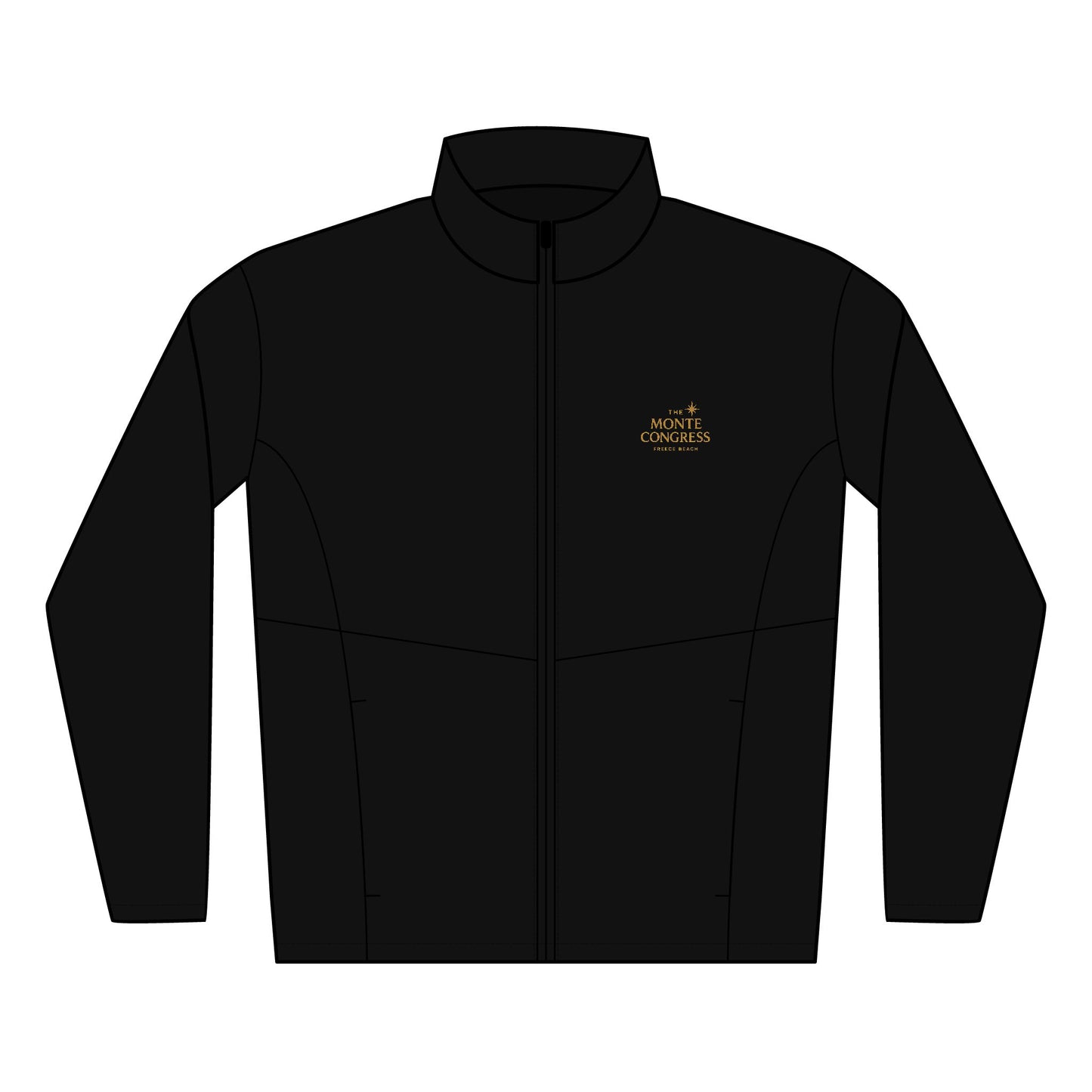 The Monte Congress Men's Soft Shell Jacket – Embroidered Logo, Weather-Resistant Workwear