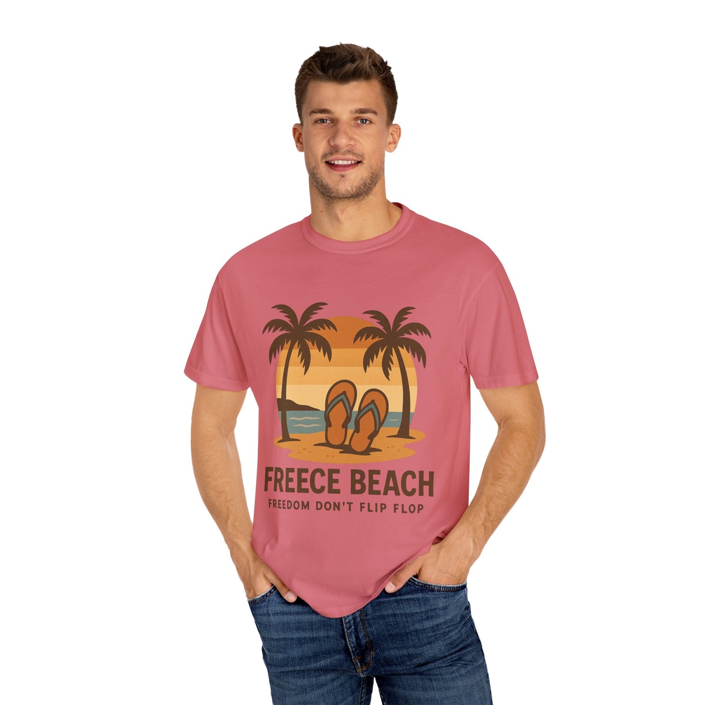 Freece Beach “Freedom Don’t Flip Flop” Tee