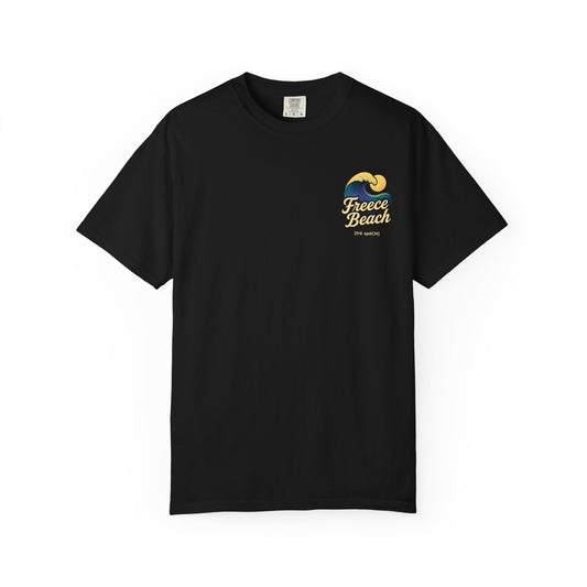 Freece Beach Graphic T-Shirt - Midnight Wave Logo Tee
