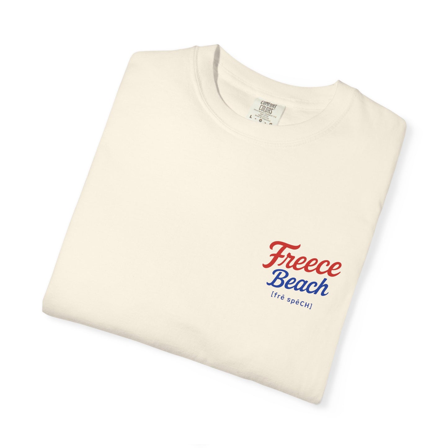 Freece Beach “Sunset & Sparks” Tee - Patriotic Edition