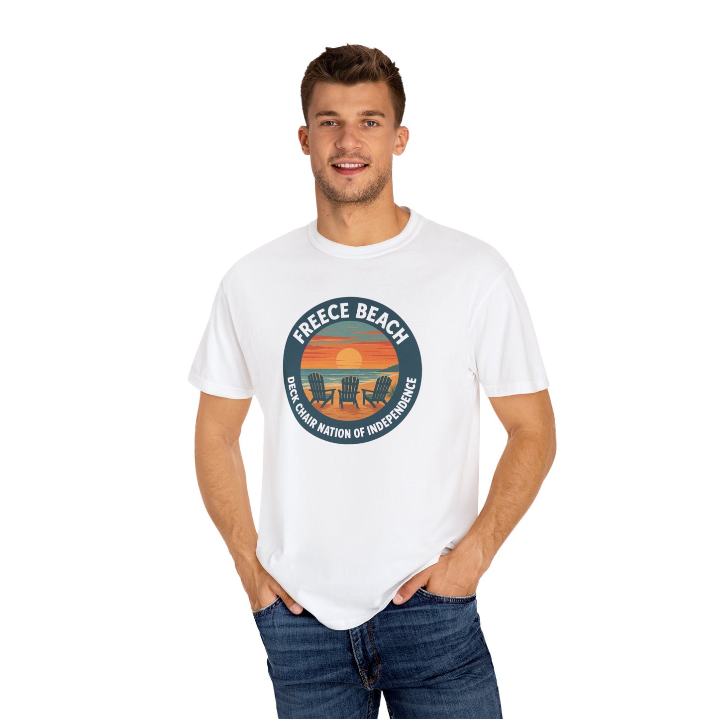 Version 1 | Freece Beach “Deck Chair Nation of Independence” Tee