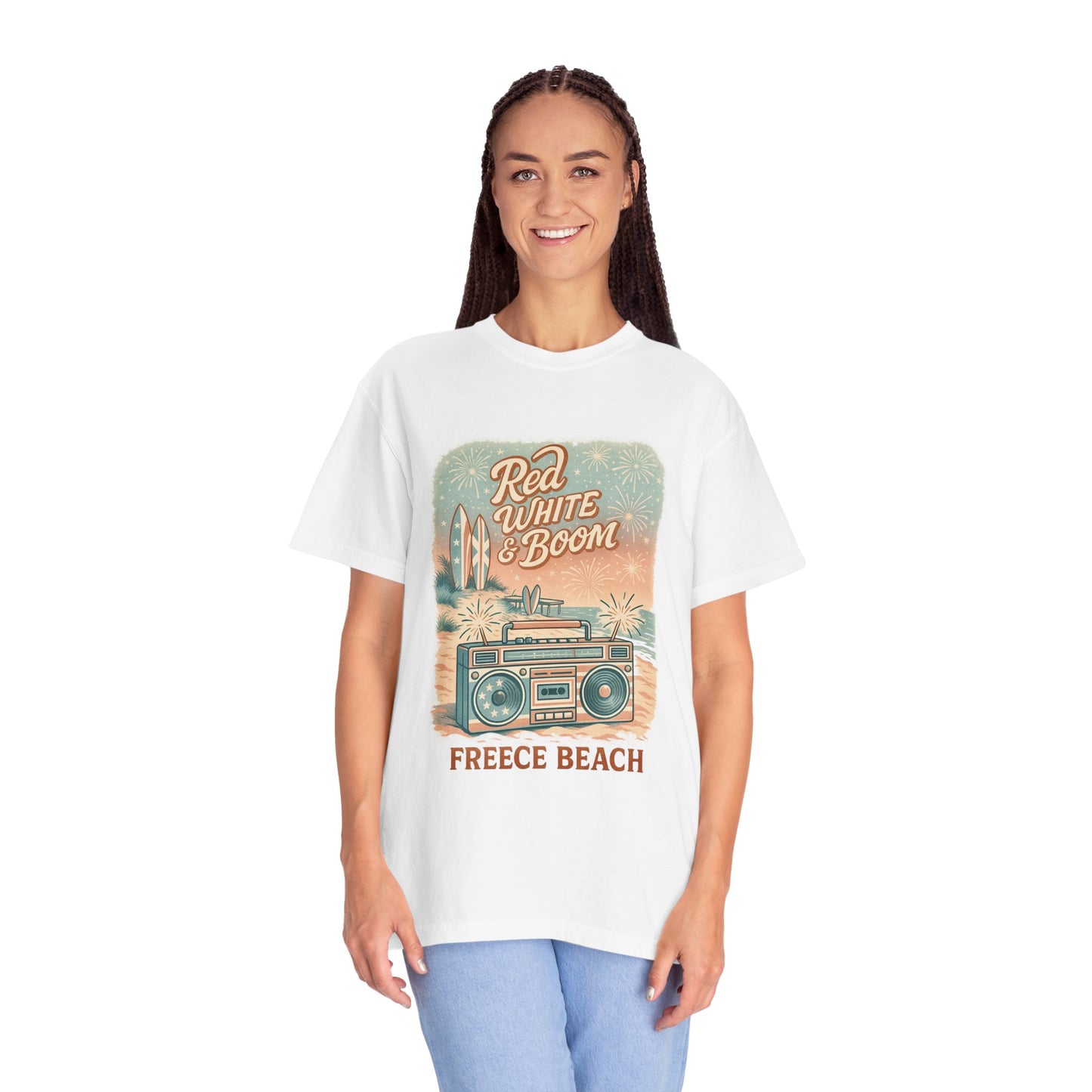 Freece Beach “Red, White & Boom” Tee