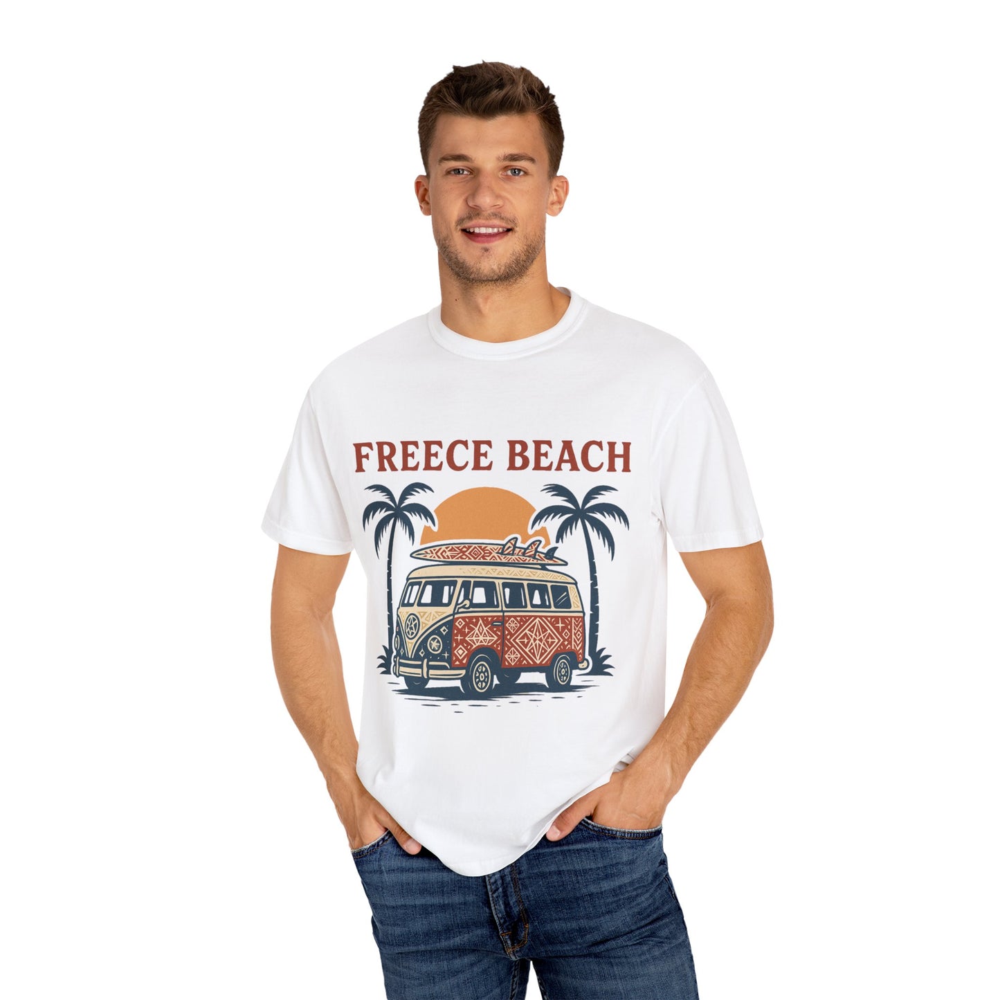 Freece Beach Tribal Van Tee – Patriotic Edition