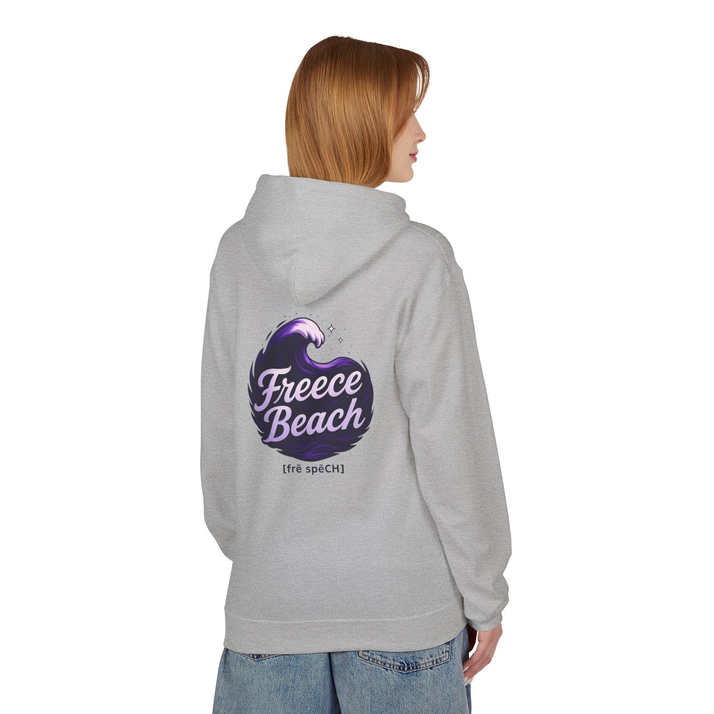 Freece Beach Hoodie - Oceanic Night Logo Pullover