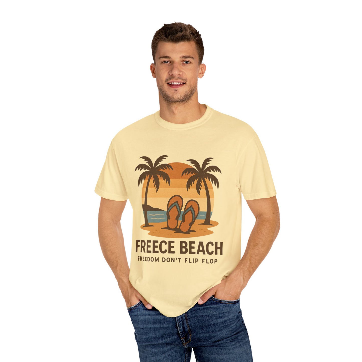 Freece Beach “Freedom Don’t Flip Flop” Tee