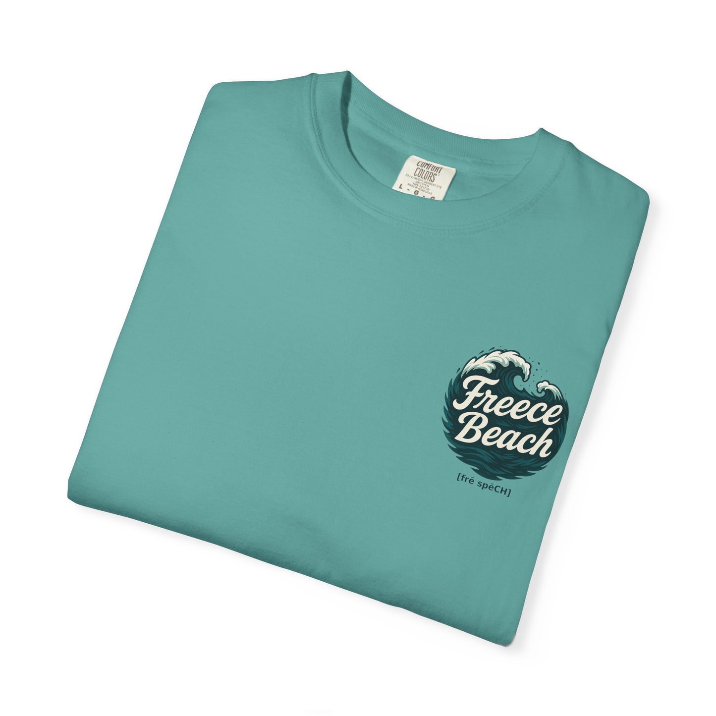 Freece Beach Graphic T-Shirt — Rolling Surf Logo Tee