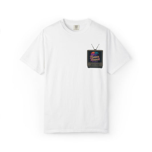 Freece Beach Graphic T-Shirt - Retro TV Logo Tee