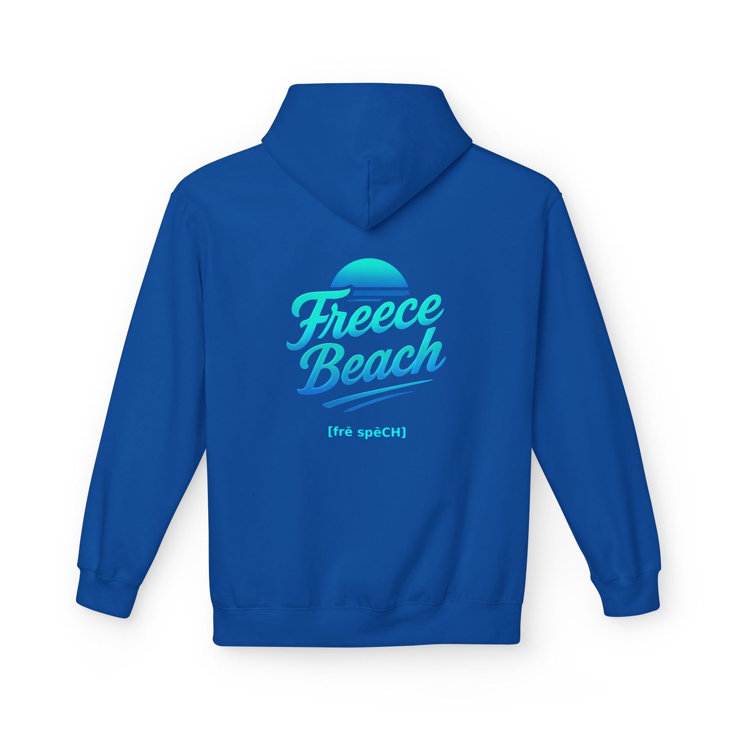 Freece Beach Hoodie - Cool Neon Logo Pullover