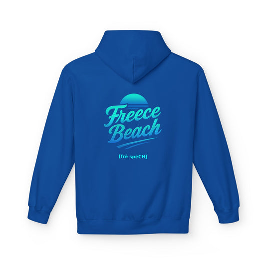 Freece Beach Hoodie - Cool Neon Logo Pullover