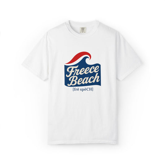 Freece Beach Graphic T-Shirt - Classic Waves  Logo Tee