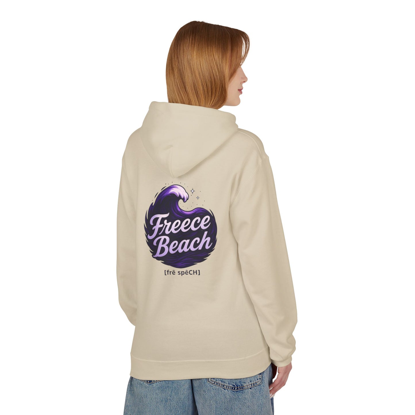Freece Beach Hoodie - Oceanic Night Logo Pullover