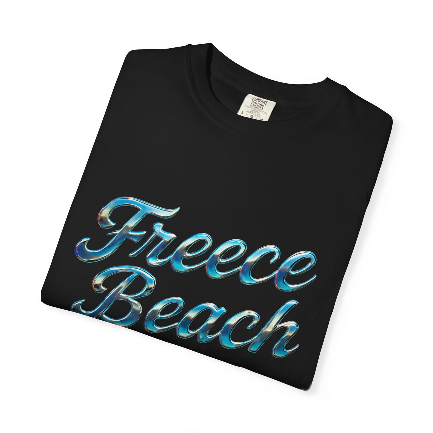 Freece Beach Graphic T-Shirt — Chrome Logo Tee