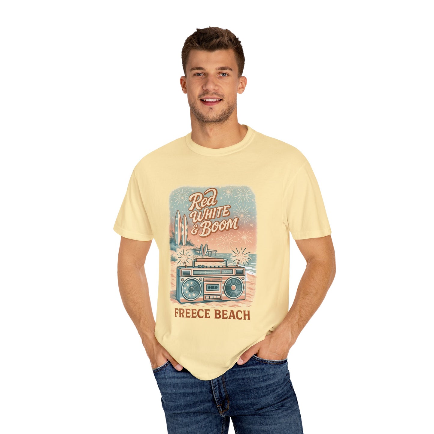 Freece Beach “Red, White & Boom” Tee