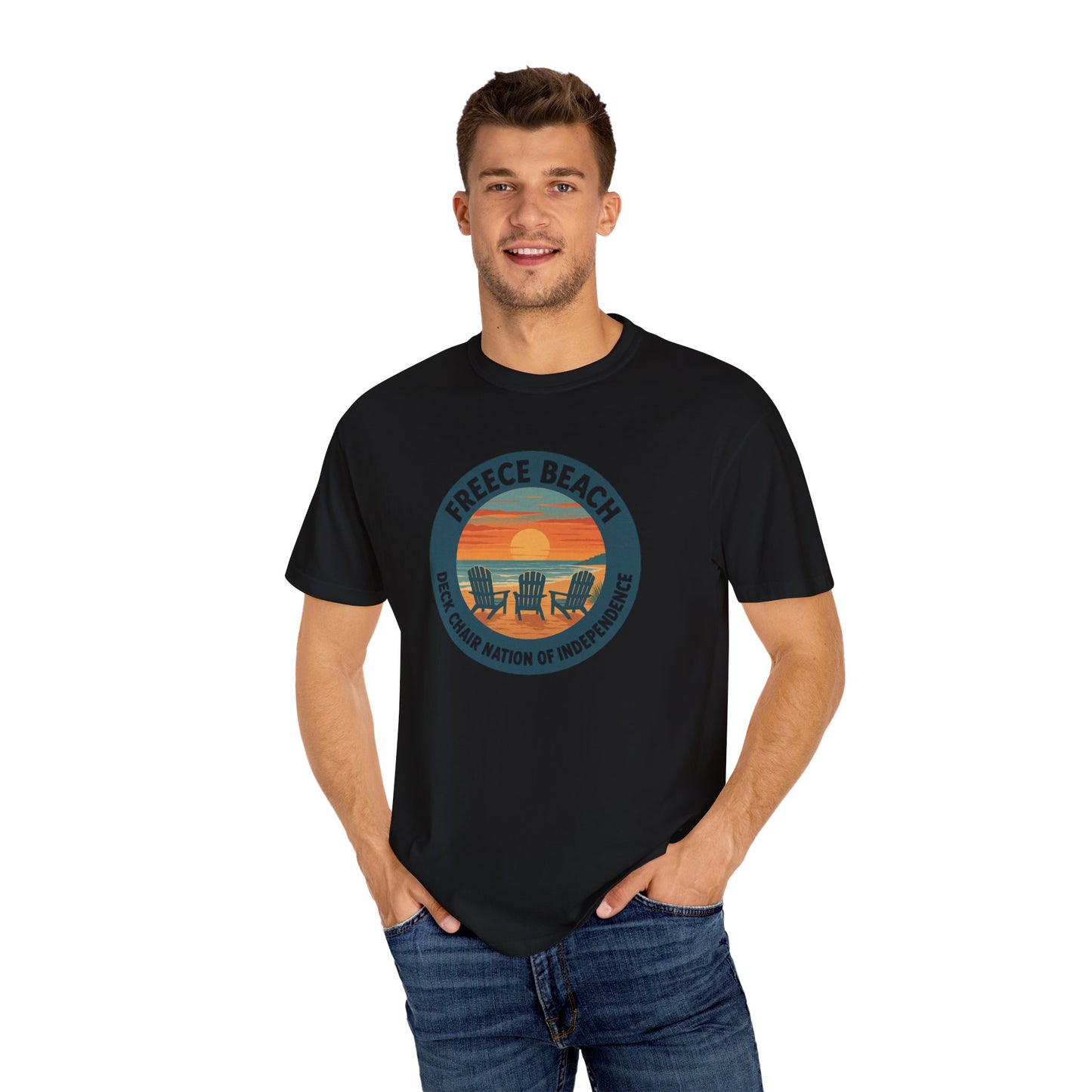 Version 1 | Freece Beach “Deck Chair Nation of Independence” Tee