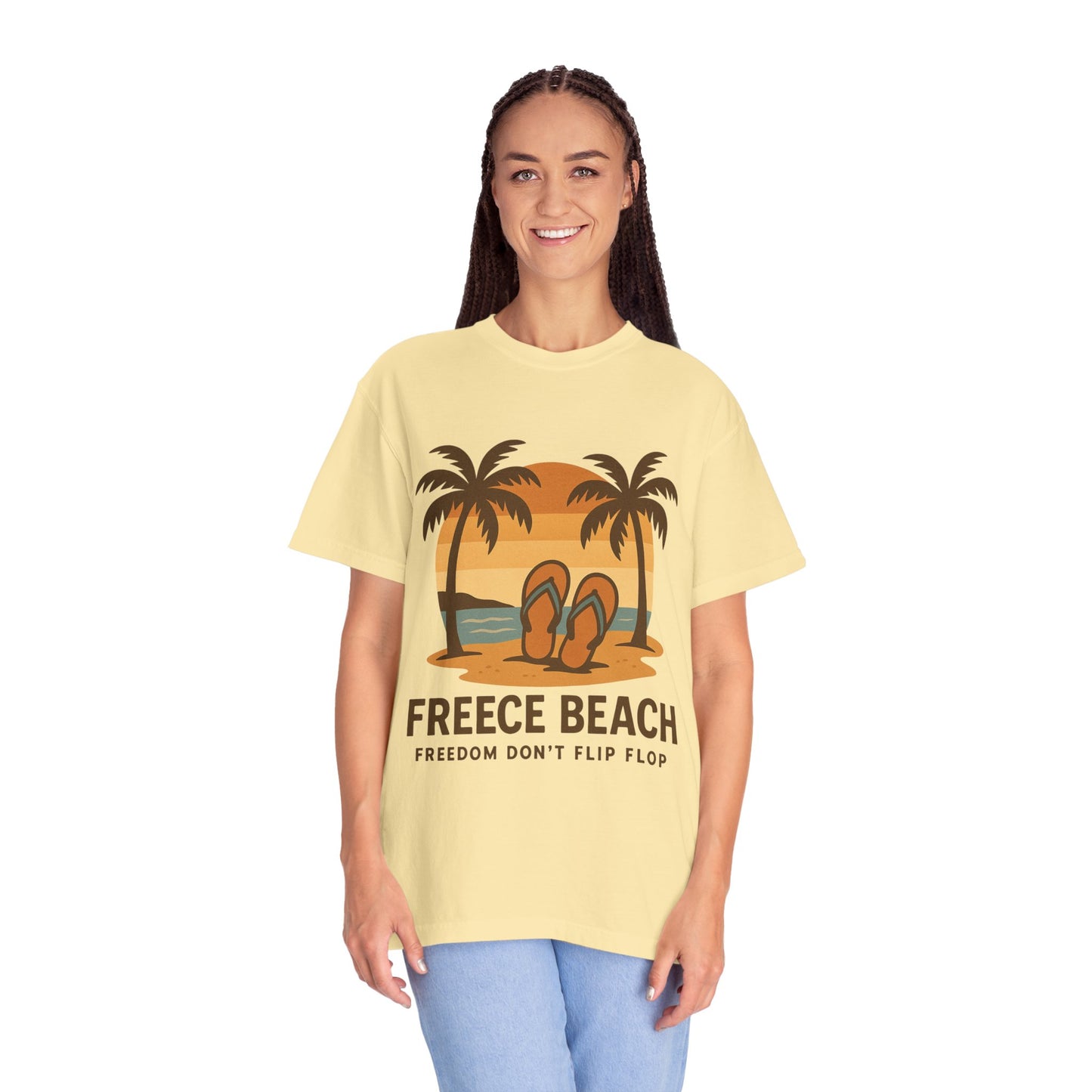 Freece Beach “Freedom Don’t Flip Flop” Tee