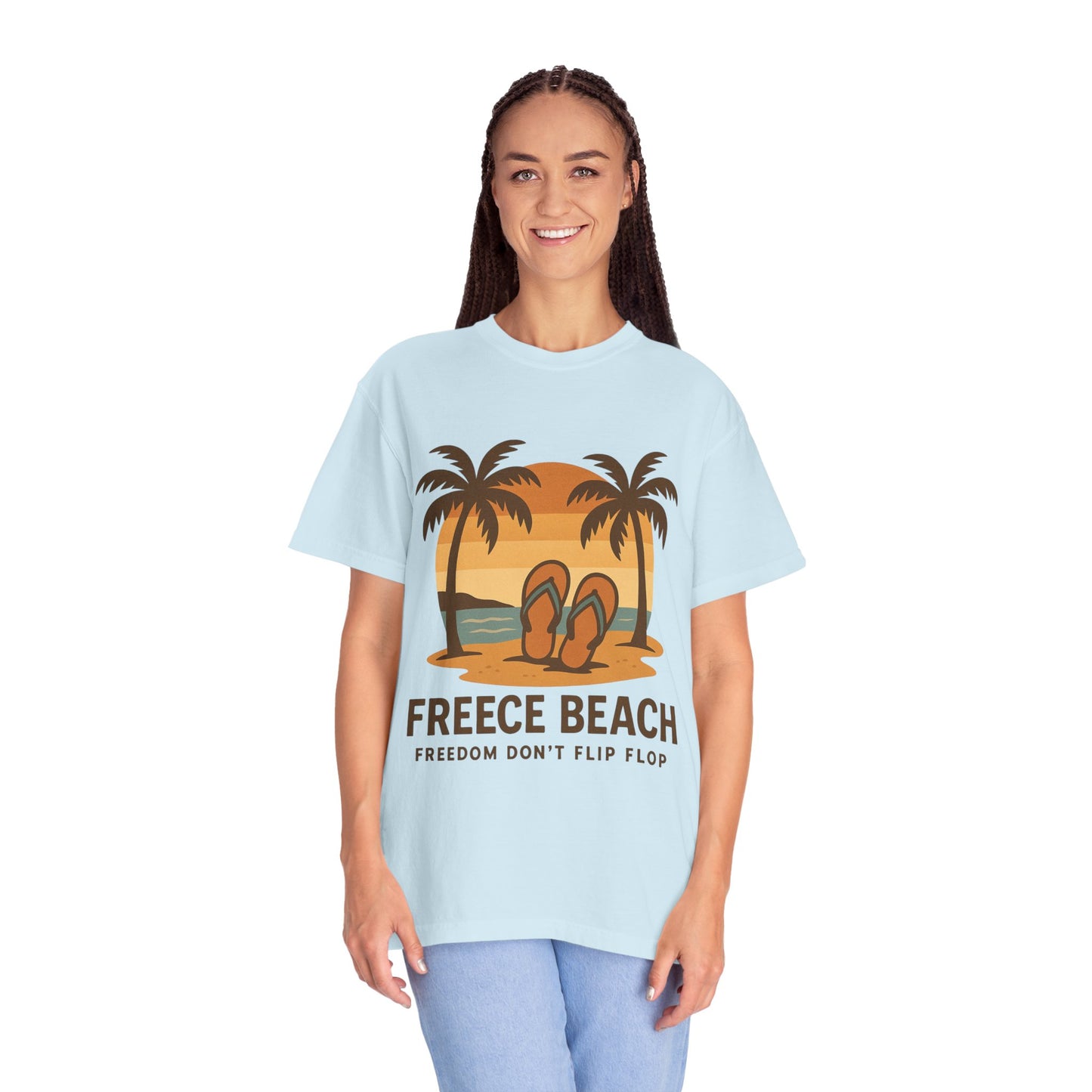 Freece Beach “Freedom Don’t Flip Flop” Tee