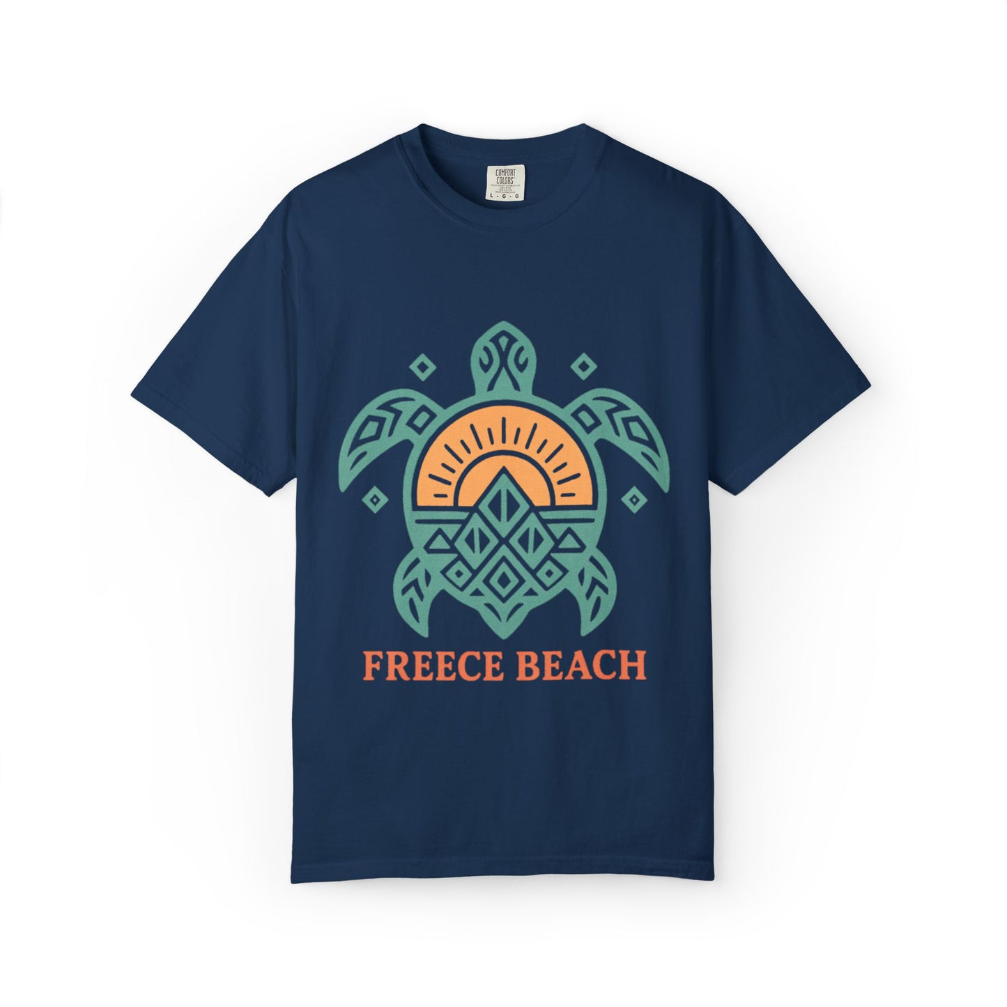 Freece Beach Graphic T-Shirt - Tribal Turtle