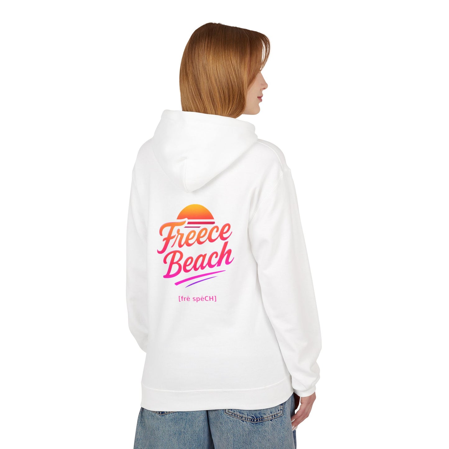 Freece Beach Hoodie - Warm Neon Logo Pullover