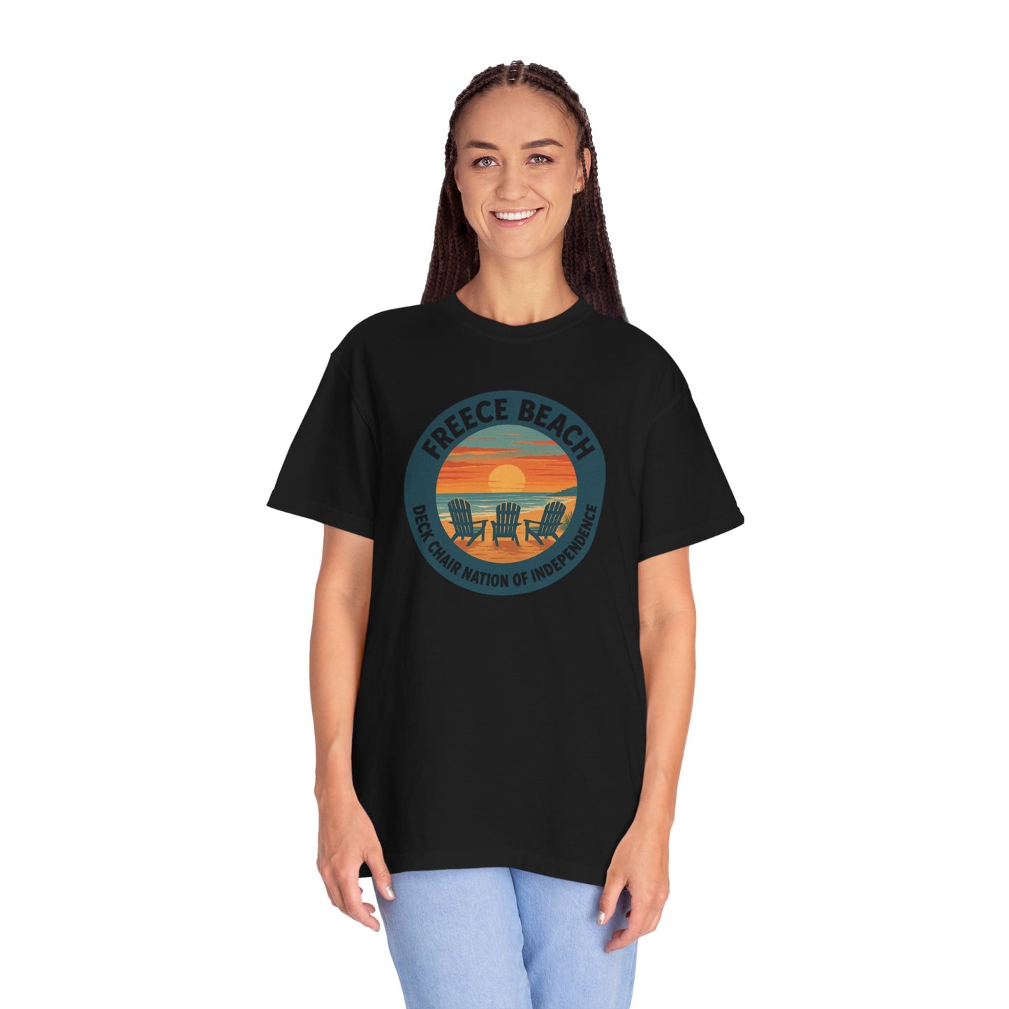 Version 1 | Freece Beach “Deck Chair Nation of Independence” Tee