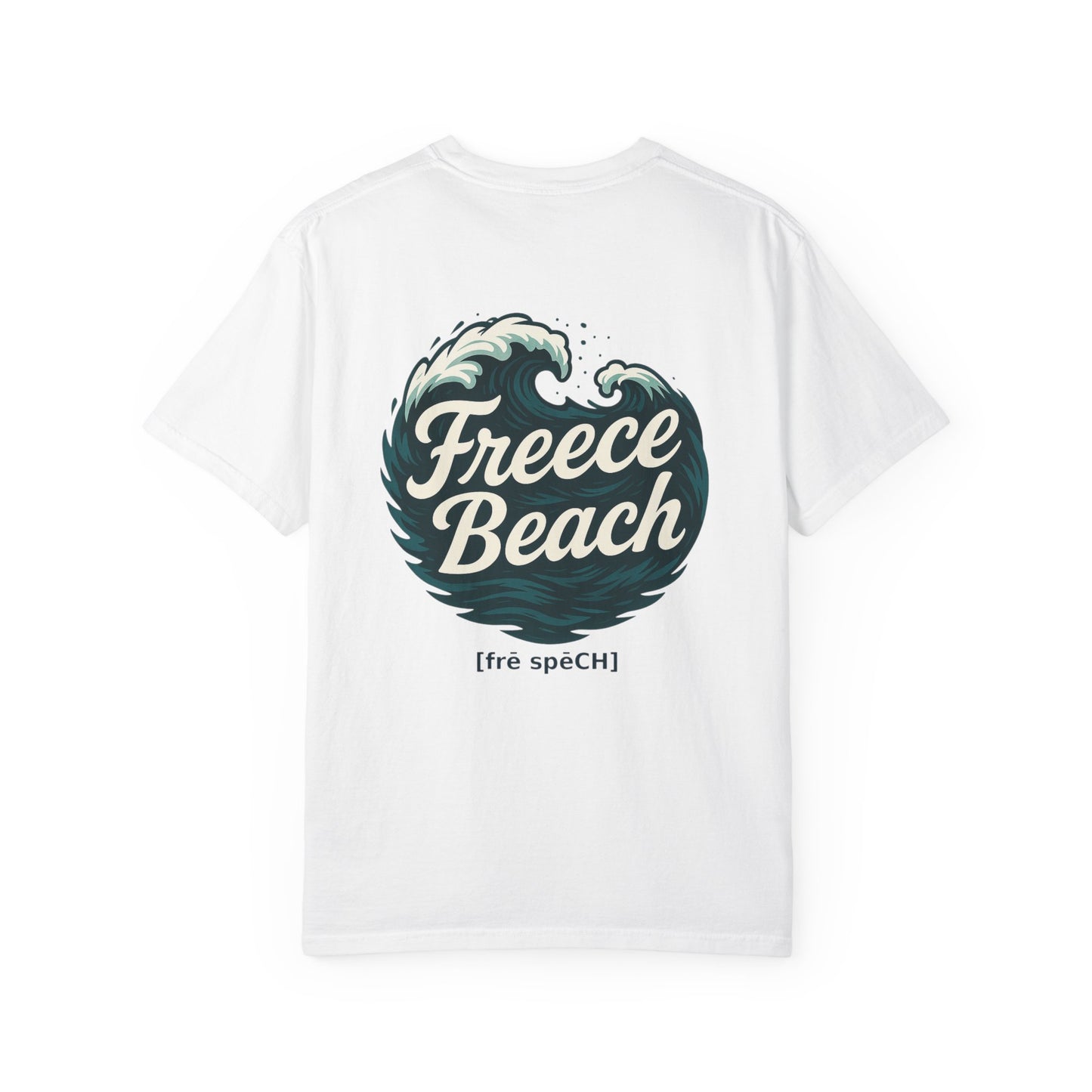 Freece Beach Graphic T-Shirt — Rolling Surf Logo Tee