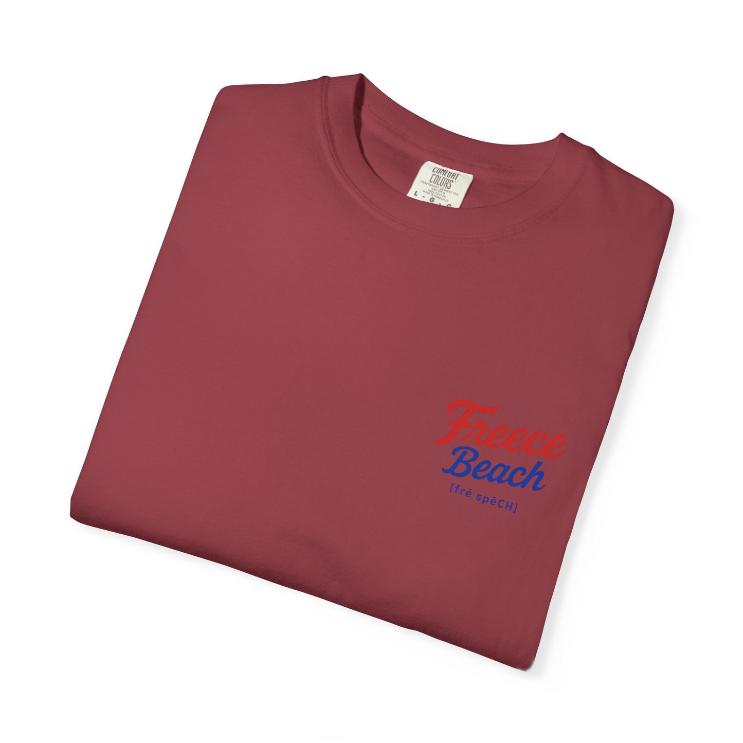 Freece Beach “Sunset & Sparks” Tee - Patriotic Edition