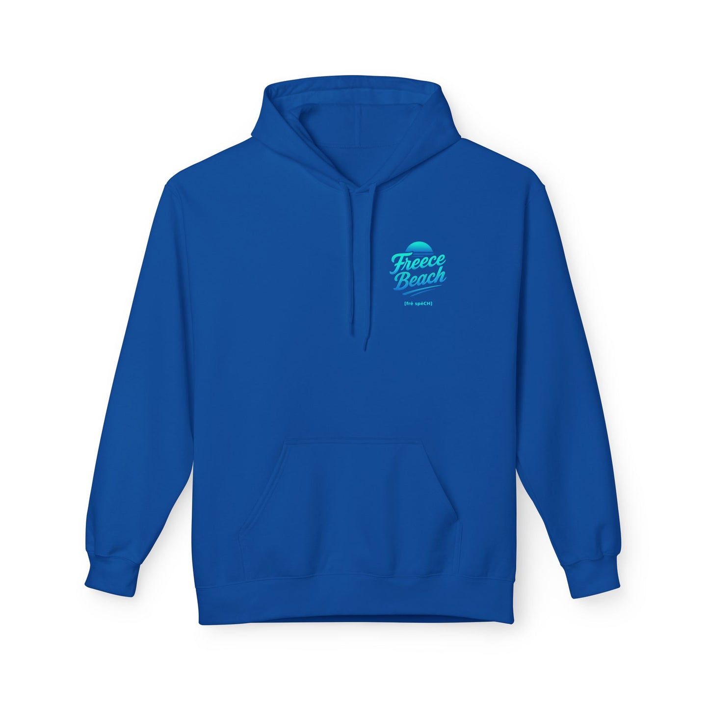 Freece Beach Hoodie - Cool Neon Logo Pullover
