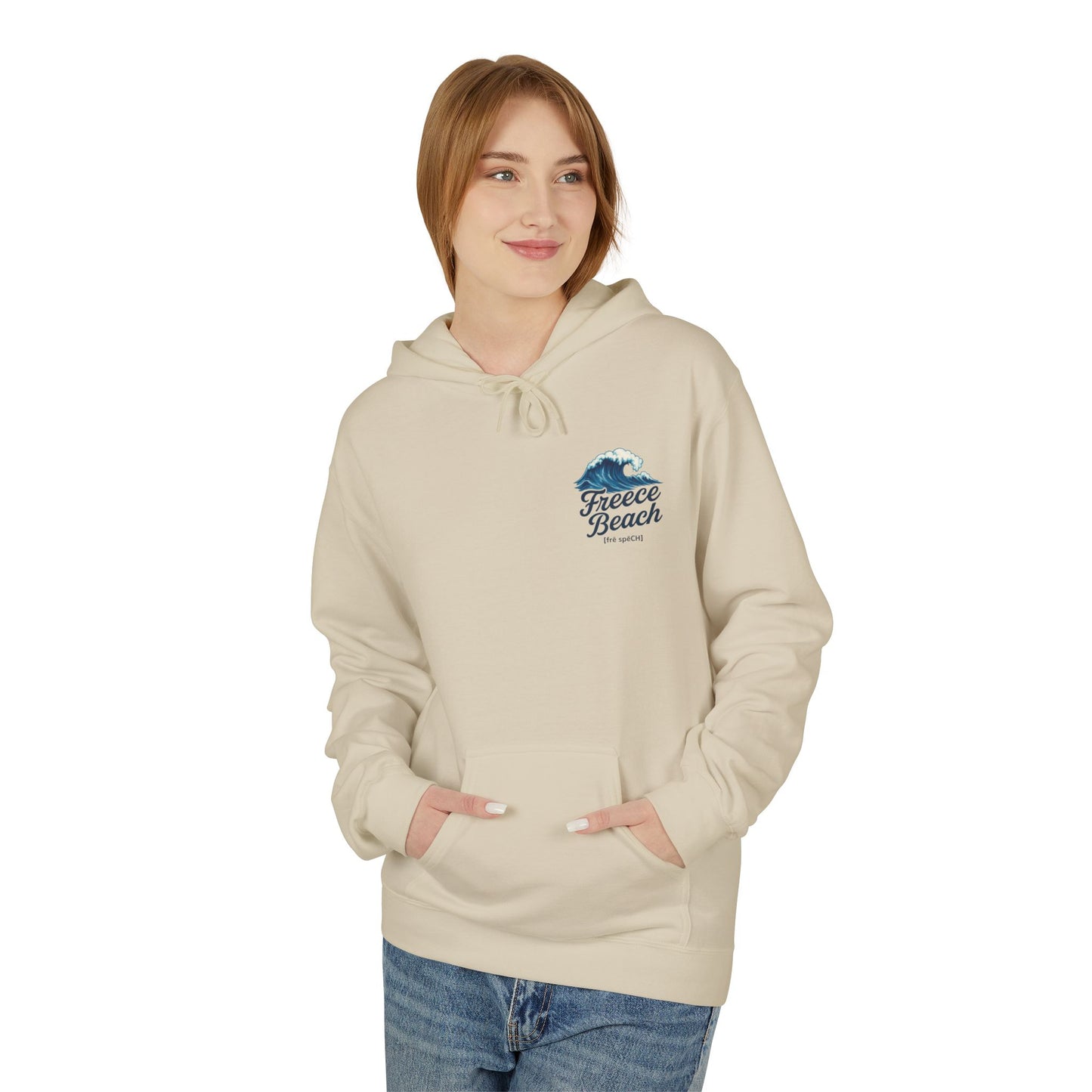 Freece Beach Hoodie — Coastal Wave Logo Pullover